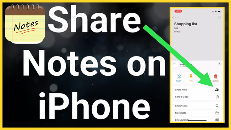 How to Share Notes on iPhone
