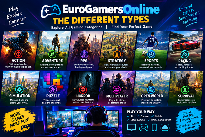 EuroGamersOnline The Different Types