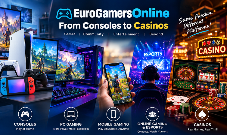 EuroGamersOnline from consoles to casinos